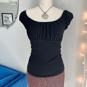 Brandy Melville black milkmaid top